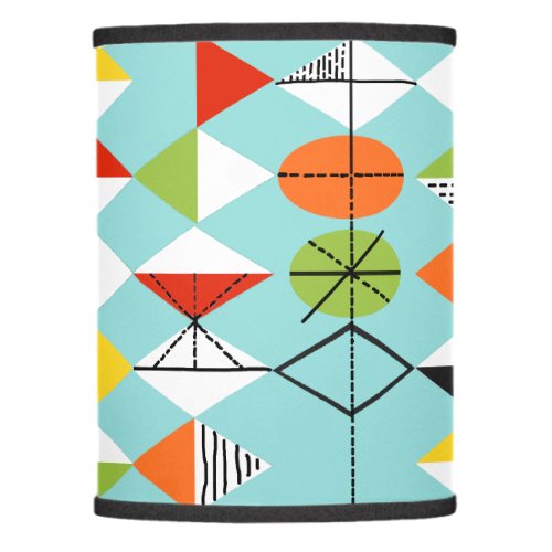 Retro Harlequin Pattern Lamp Shade