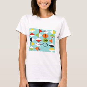 Retro Harlequin Pattern T-Shirt