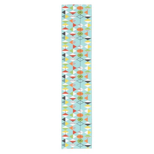 Retro Harlequin Pattern Table Runner