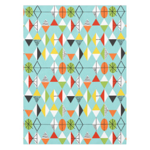 Retro Harlequin Pattern Tablecloth