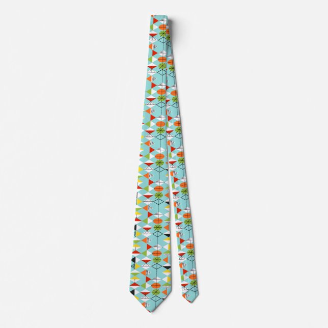 Retro Harlequin Pattern Tie (Front)