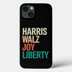 Retro Harris Waltz 2024 Harris Walz Joy Liberty iPhone 13 Case