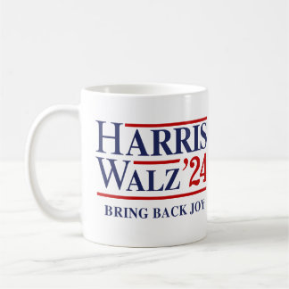 Retro Harris Walz '24 - Bring back joy Coffee Mug