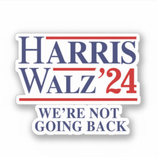 Retro Harris Walz '24 - We're not going back Sticker