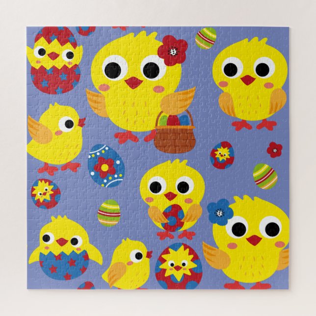 Retro Hatch Easter Eggs Jigsaw Puzzle (Vertical)