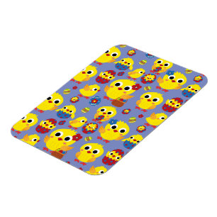 Retro Hatch Easter Eggs Magnet