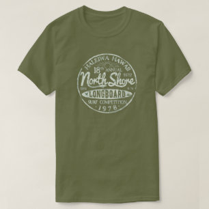 Retro Hawaii North Shore Longboard Obscure T-Shirt