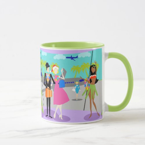 Retro Hawaiian Christmas Mug