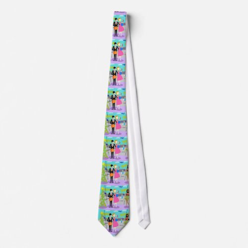 Retro Hawaiian Christmas Tie