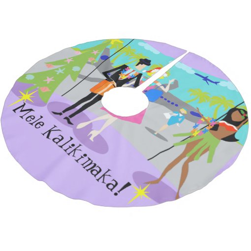 Retro Hawaiian Christmas Tree Skirt Zazzle