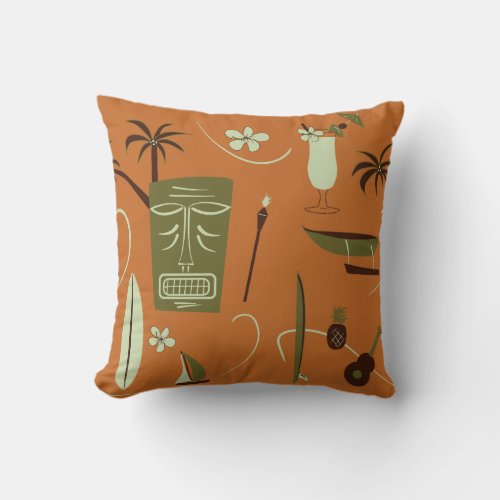 Retro Hawaiian Pillow _ Vintage Hawaii