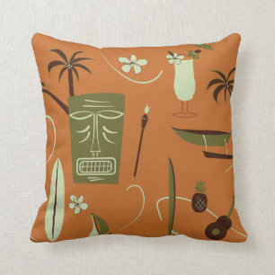 Retro Hawaiian Pillow - Vintage Hawaii