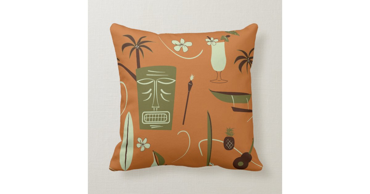 Retro Hawaiian Pillow Vintage Hawaii