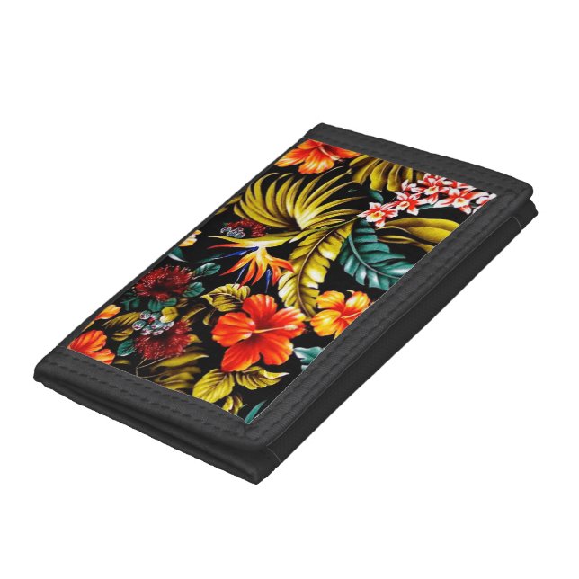 Retro Hawaiian Shirt Print Wallet (Bottom)