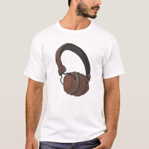 Retro Headphones Design for Music Lovers T-Shirt