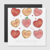 Retro Hearts Assistant Principal Life Funny Valent (Front/Back)