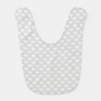 Retro Hearts Pattern Baby Bib