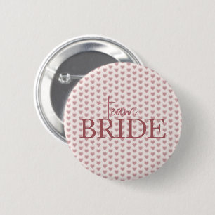 Retro Hearts Pink Burgundy Y2K Style Button