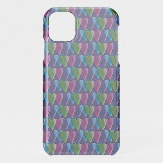Retro Hearts Valentine's Day Pattern iPhone 11 Case