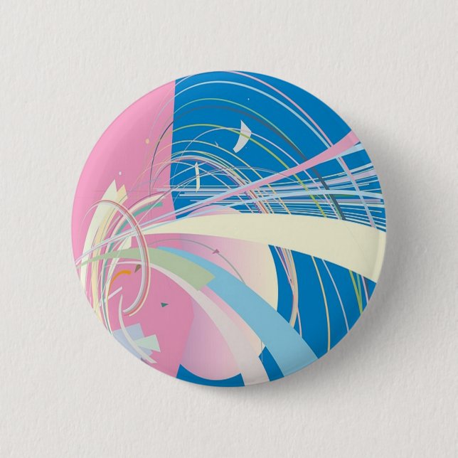 Retro Heaven Pinback Button (Front)