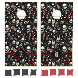 Retro Heavy Metal Cornhole Set