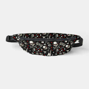 Retro Heavy Metal Pattern Fanny Pack