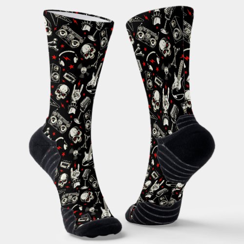 Retro Heavy Metal Socks