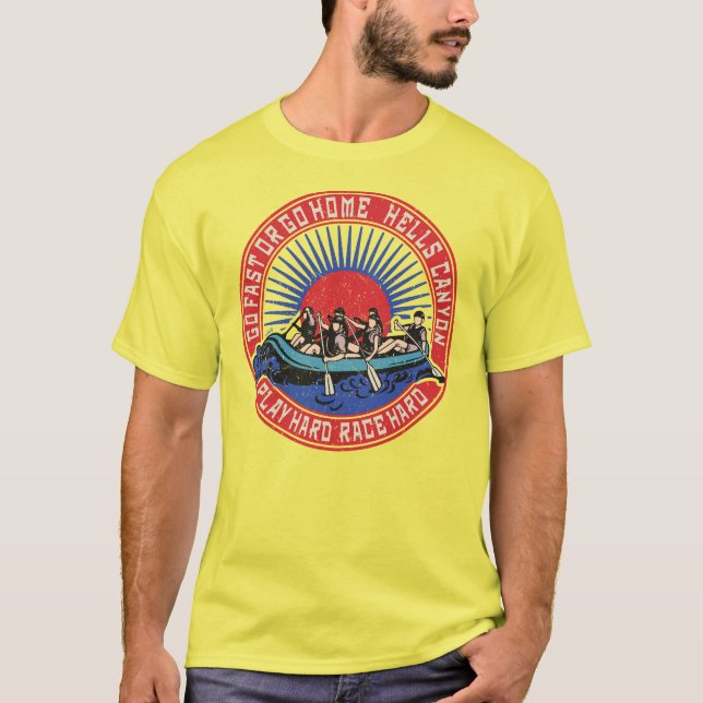 Retro Hells Canyon Rafting T-Shirt (Front)