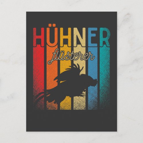 Retro Henne Hhner Flsterer Geflgelzchter Huhn Postcard