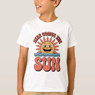 Retro "Here Comes The Sun" Graphic Vintage 70s T-Shirt