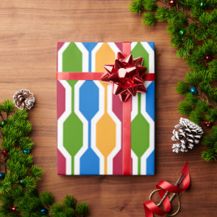 Retro Hexagons Wrapping Paper
