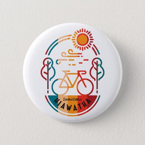 Retro Hiawatha Bike Trail Button