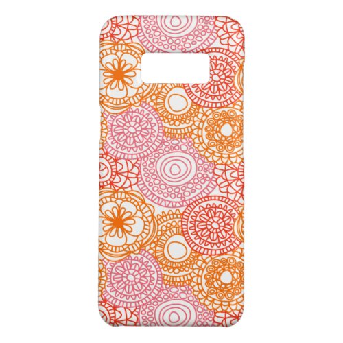 Retro Hip Fun Happy Summer Floral Art Pattern Case_Mate Samsung Galaxy S8 Case