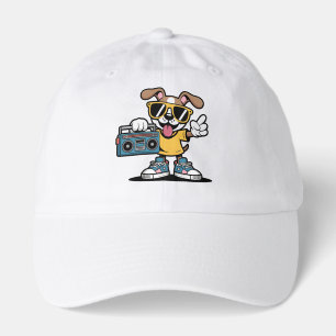 Retro Hip Hop Dog: Cool Cartoon Puppy Hat