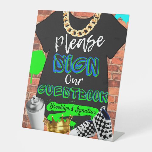 Retro Hip Hop Urban Sign Our Guestbook
