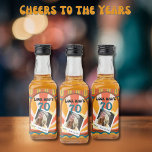 Retro Hippie 60's Custom Photo 70th Birthday Liquor Bottle Label<br><div class="desc">Whether you're turning 60, 70, 80 or feeling groovy at any age, this celebration is sure to be a hit. Customized labels on beverage bottles make memorable Party favors. Join us for a retro-inspired birthday happening filled with groovy vibes and flower power! Our 60s-themed party collection promises a trip down...</div>