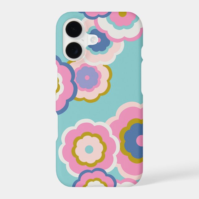 Retro Hippie Flora iPhone Case (Back)