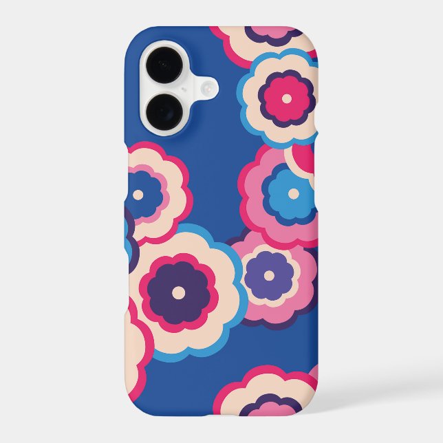 Retro hippie floral pattern Case-Mate iPhone case (Back)