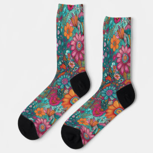 Retro Hippie: Flower Child Socks