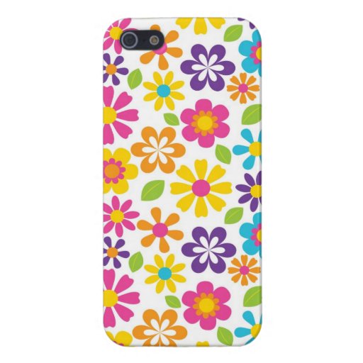 Retro Hippie Flowers Cool iPhone 5 Cases for Girls | Zazzle