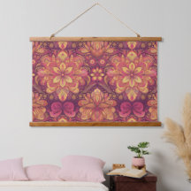 Retro Hippie: Pink Road Trip Wall Hanging