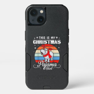 Retro Hippo This Is My Christmas Pajama Shirt iPhone 13 Case