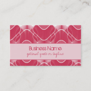 Retro Hipster Business Card, Pink Card
