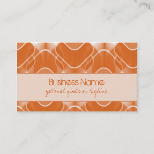 Retro Hipster Business Card, Tangerine Card