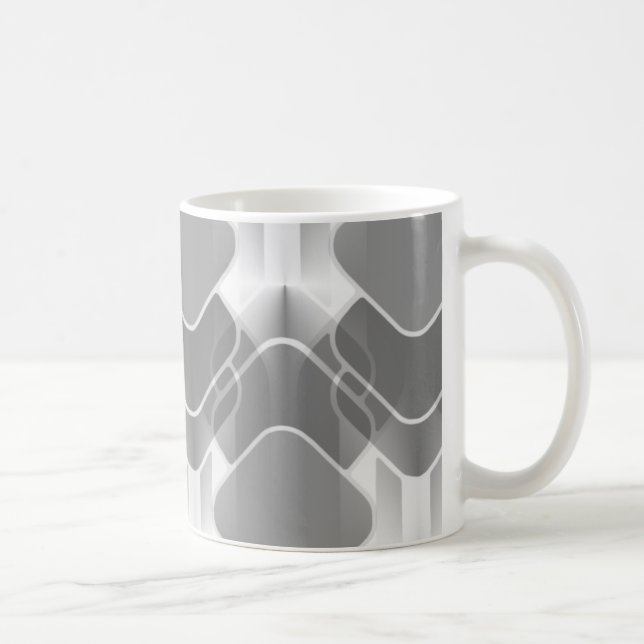 Retro Hipster Mug, Gray Coffee Mug (Right)