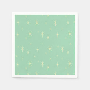 Retro Hipster Space Age Atomic Starburst Napkins