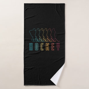 Retro Hockey Bath Towel