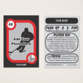 Retro Hockey Card (Front & Back)