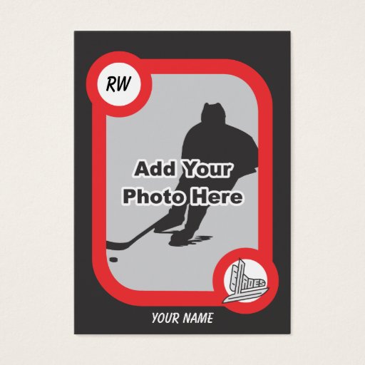Customizable Retro Hockey Card Business Card Templates