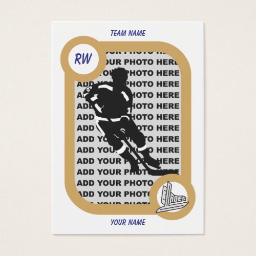 Retro Hockey Card Business Card Templates